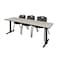 Cain Rectangle Tables > Training Tables > Cain Training Table & Chair Sets, 84 W, 24 L, 29 H, Maple MTRCT8424PL47BK - alternate 1